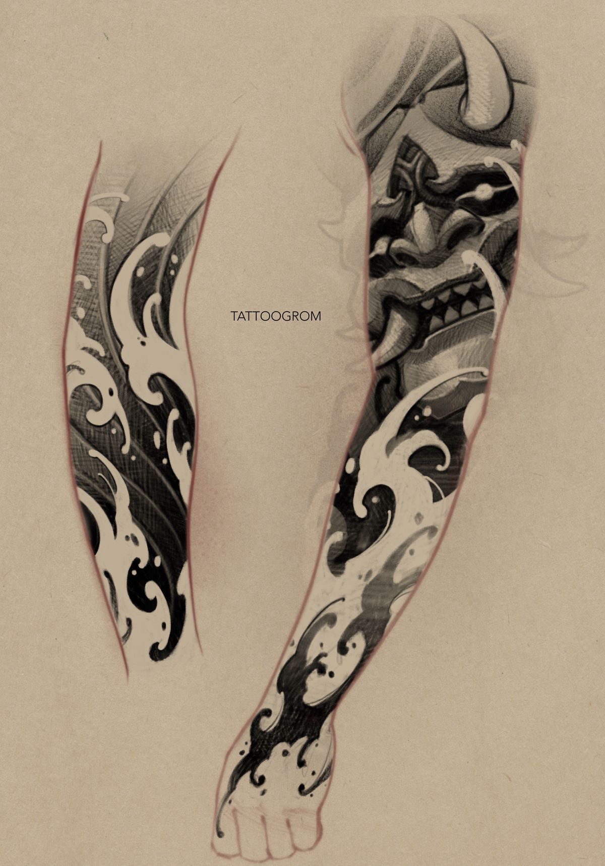 Japanese irezumi tattoo idea #44