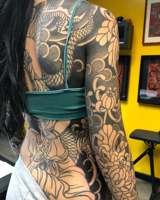 Japanese irezumi tattoo idea #48