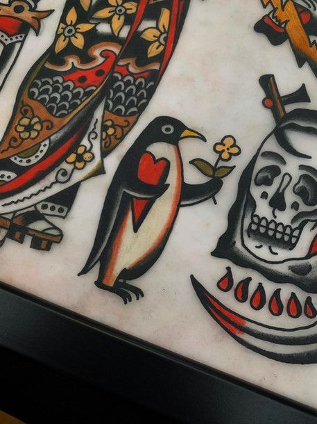 Neo-traditional tattoo idea #9