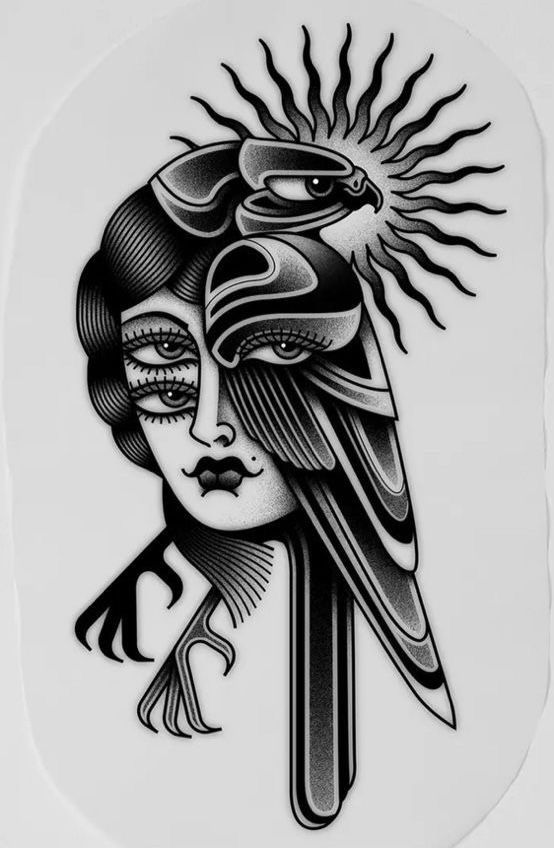 Neo-traditional tattoo idea #28