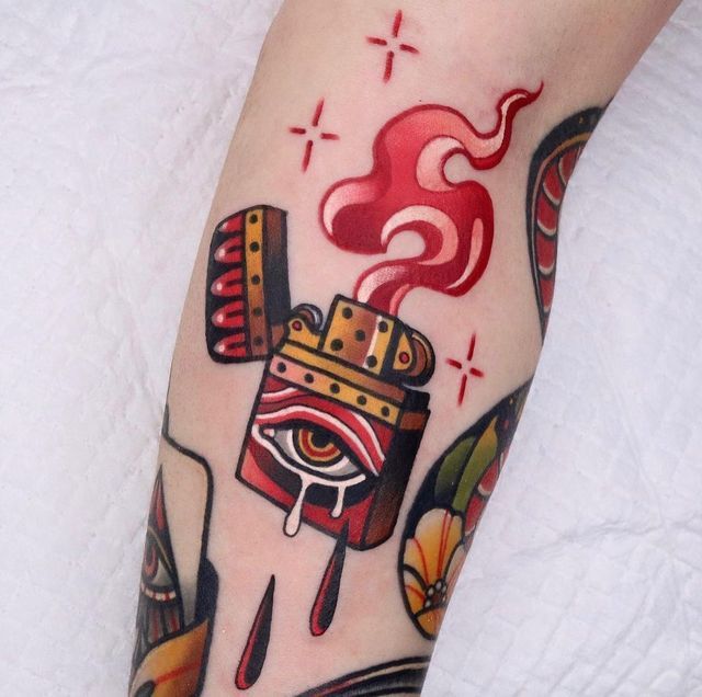 Neo-traditional tattoo idea #44