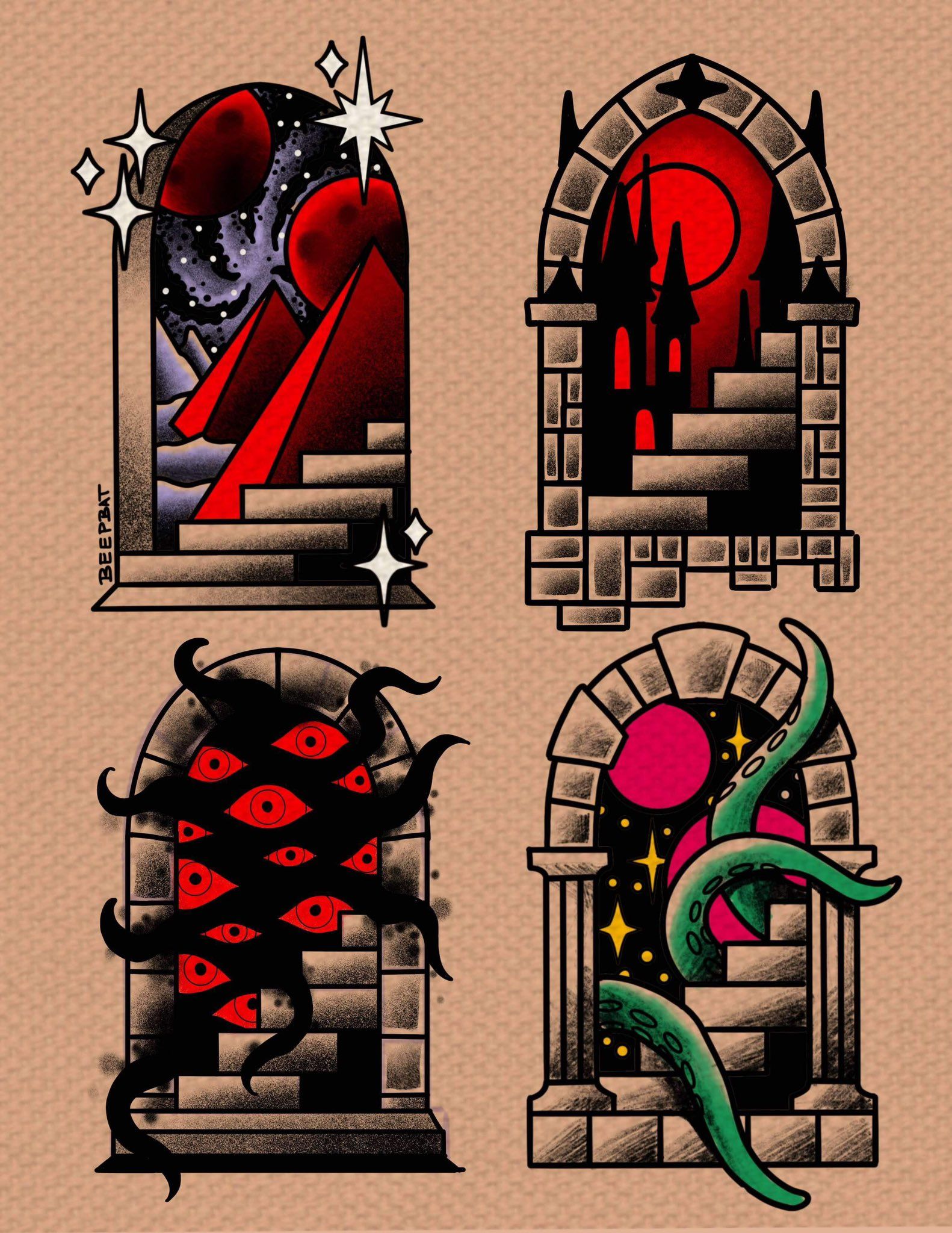 Neo-traditional tattoo idea #48
