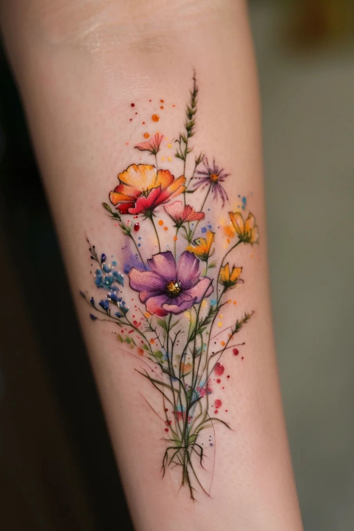 Watercolor tattoo idea #13