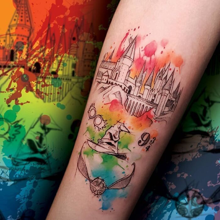 Watercolor tattoo idea #22