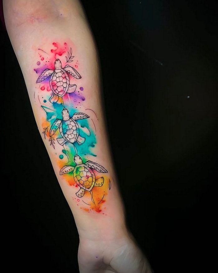 Watercolor tattoo idea #26
