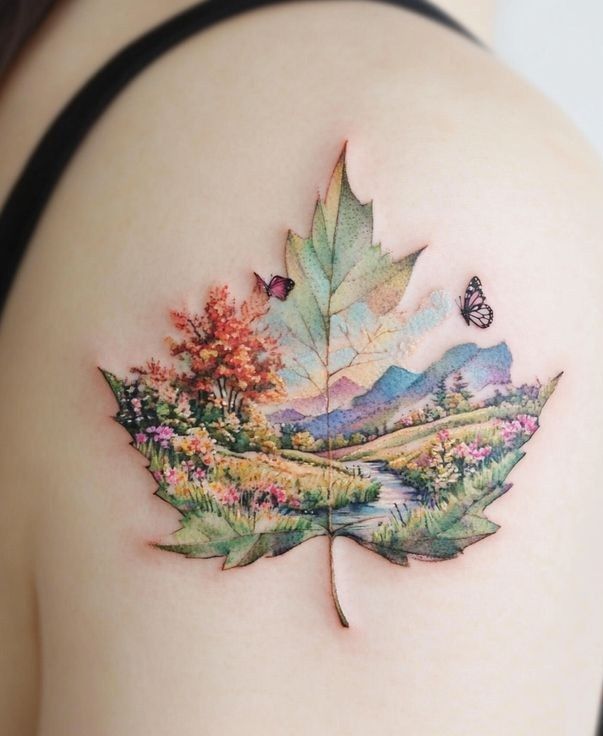 Watercolor tattoo idea #28