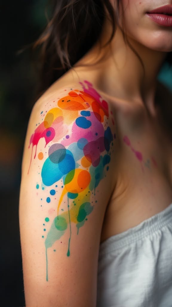 Watercolor tattoo idea #30