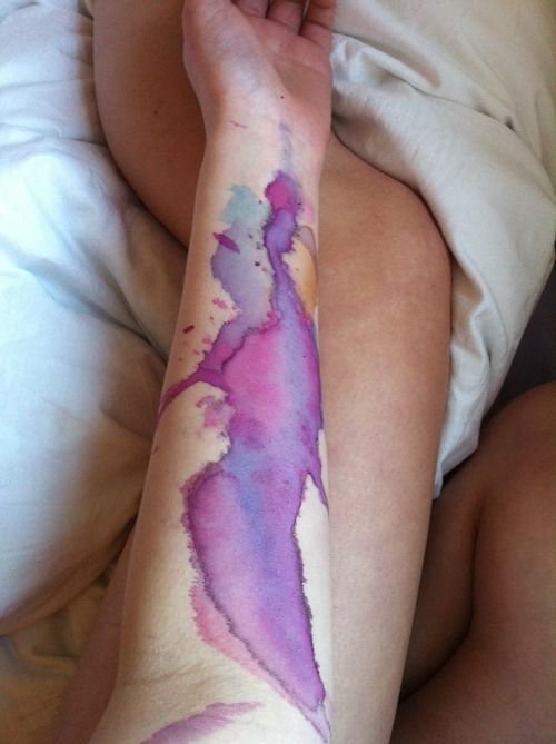 Watercolor tattoo idea #34