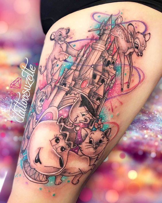 Watercolor tattoo idea #36