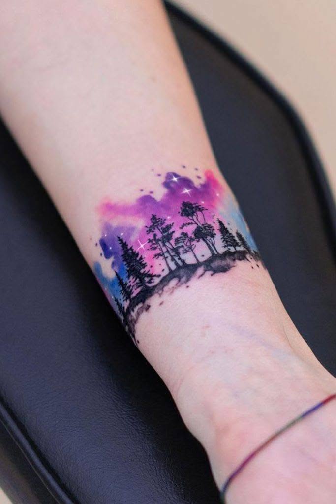 Watercolor tattoo idea #38