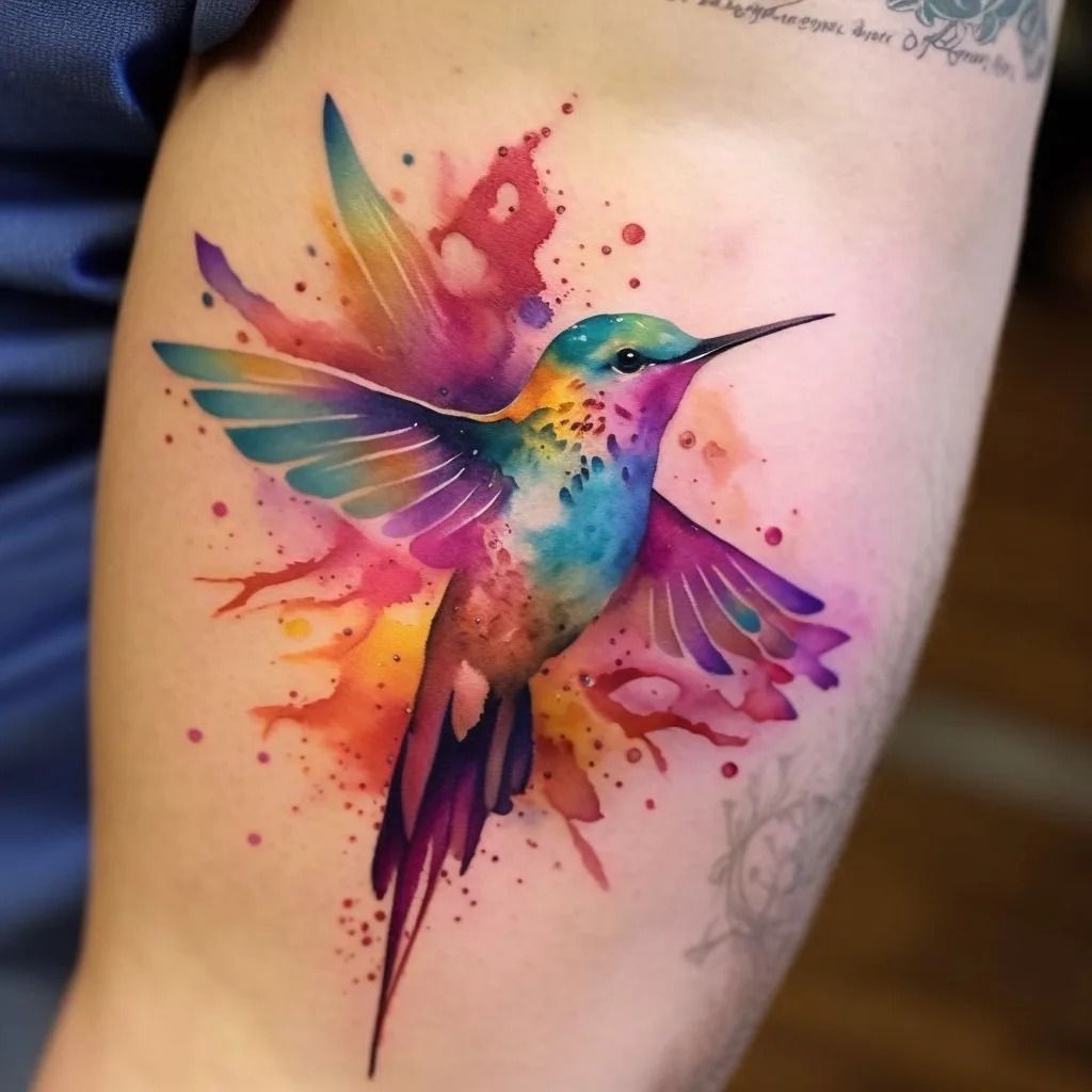 Watercolor tattoo idea #39