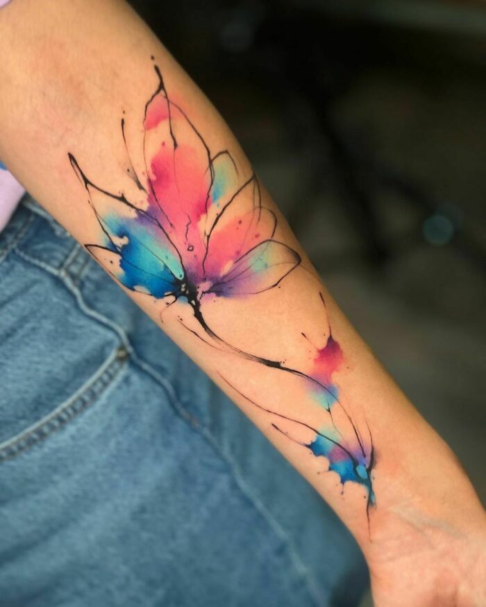 Watercolor tattoo idea #45