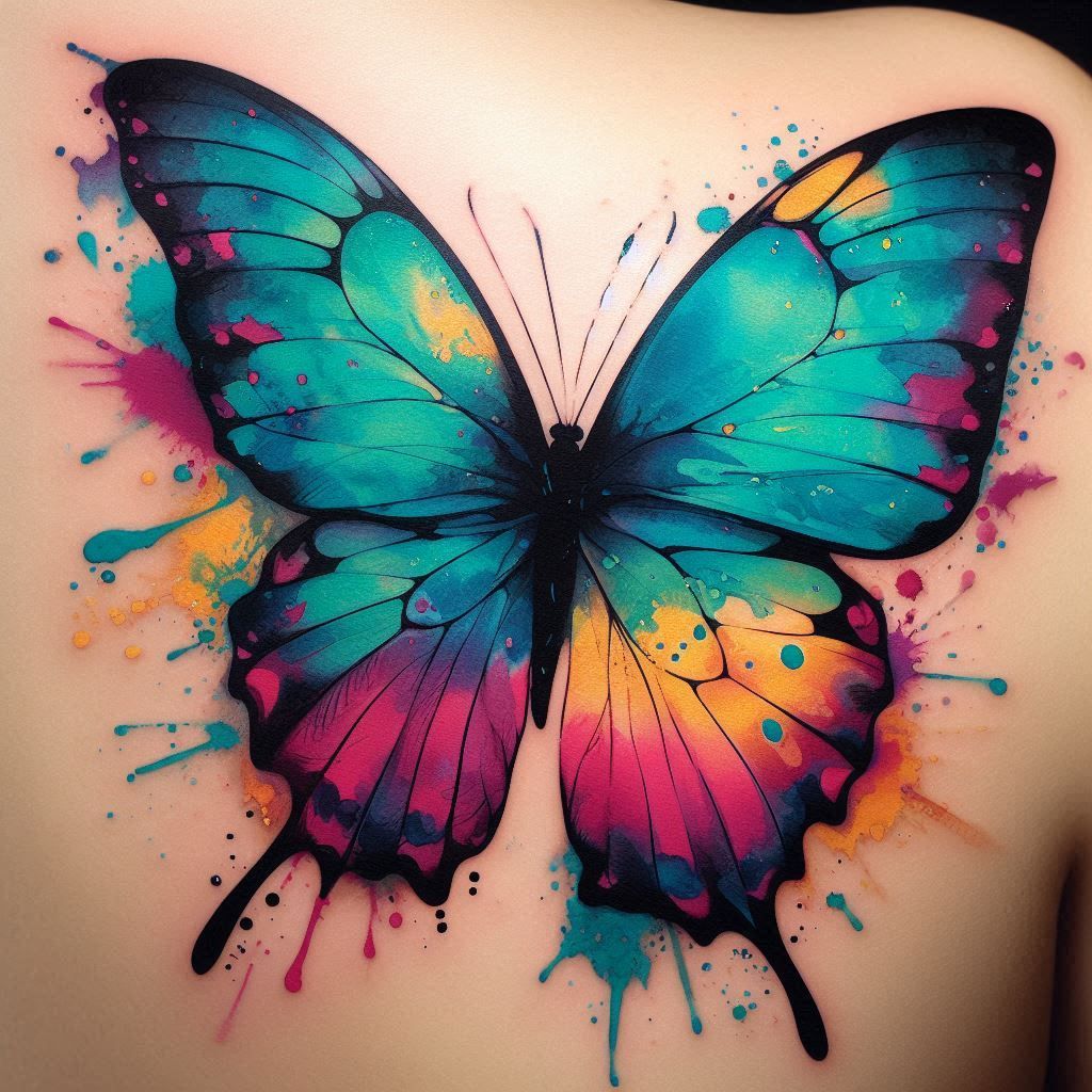 Watercolor tattoo idea #47